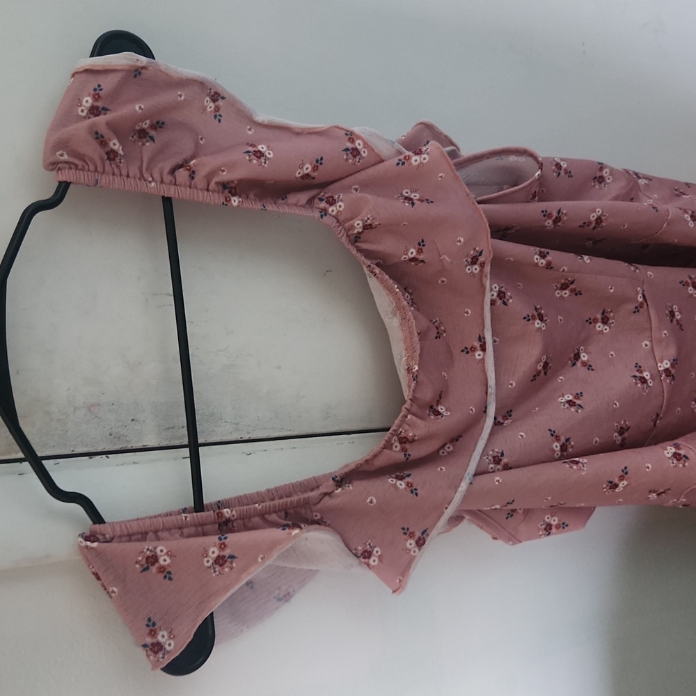 Pink floral tank